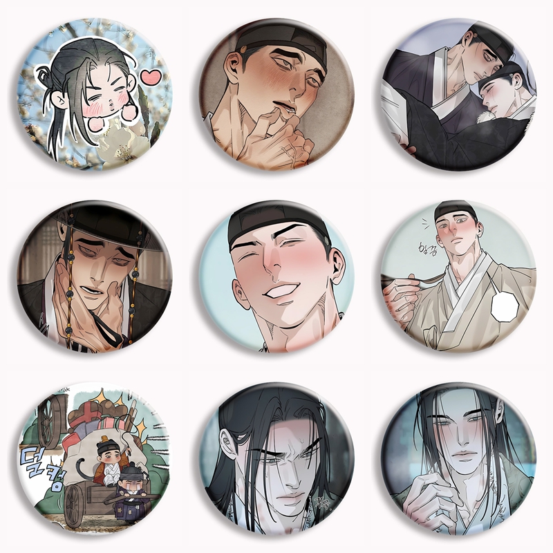 Embroidery Love - หัวใจของ Lotus อะนิเมะนุ่มปุ่ม Pin BL Manhwa