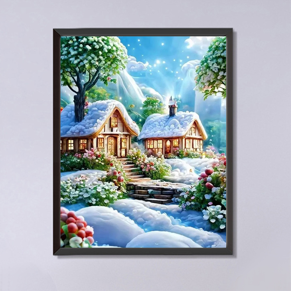 ภาพวาดติดเพชร momoart บ้านภูมิ - Embroidery House บทวิจารณ์และราคา