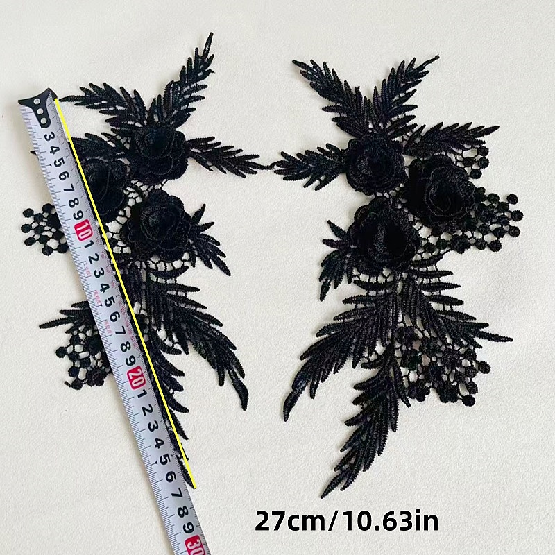 2 ชิ้น/1 คู่ ชุดเย็บปักถักร้อย - Embroidery Flower Pattern บทวิจารณ์และราคา