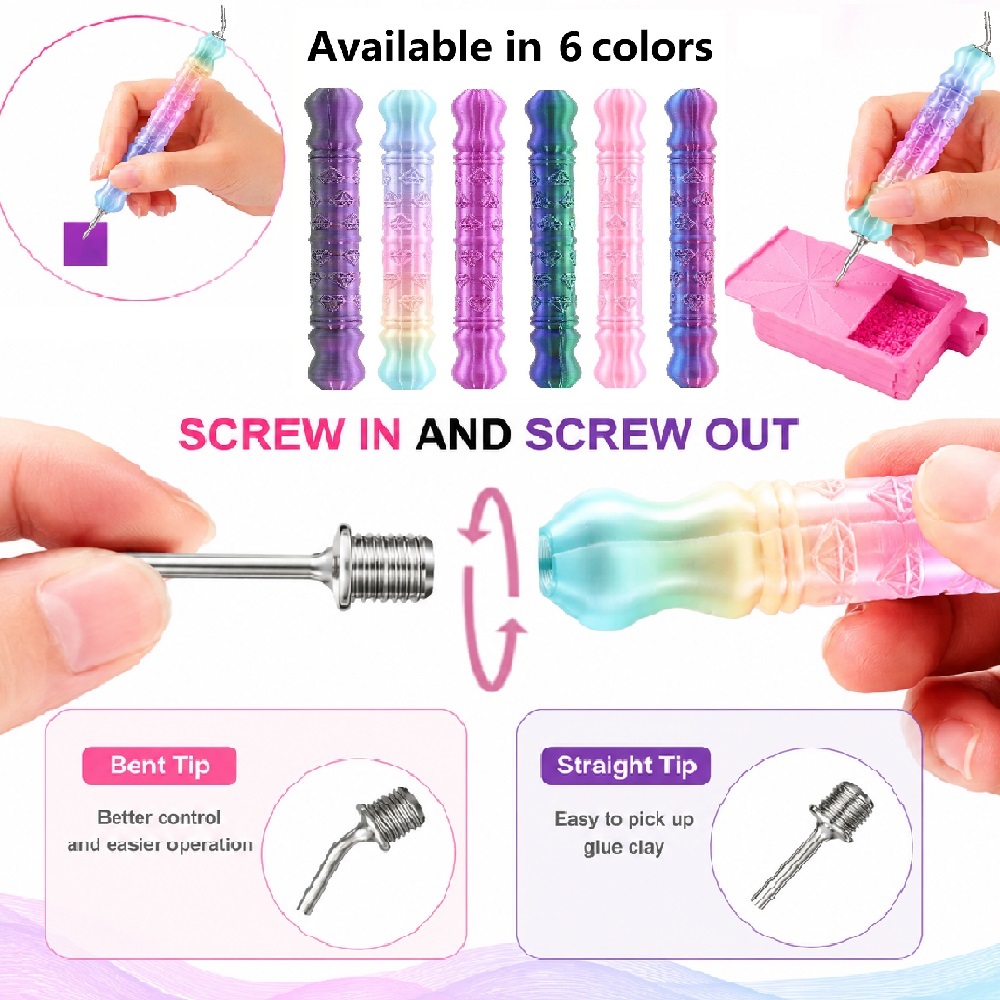 ชุดอุปกรณ์ปากกาแต้มจุดลายเพชร  - Embroidery Kit Starter บทวิจารณ์และราคา