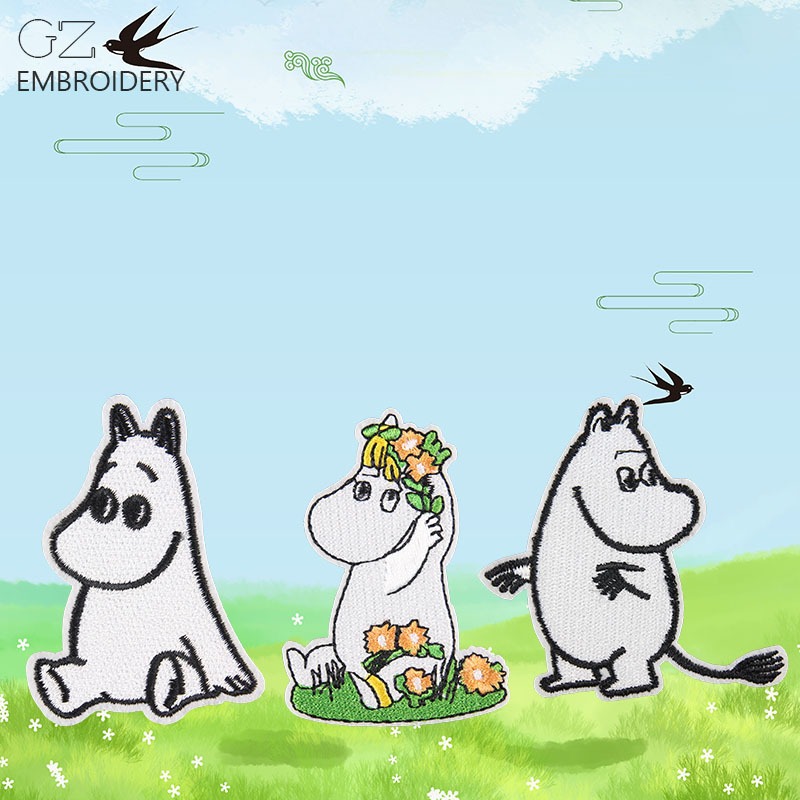 แพทช์ปักลายการ์ตูนมูมินน่ารัก  - Embroidery Patch บทวิจารณ์และราคา