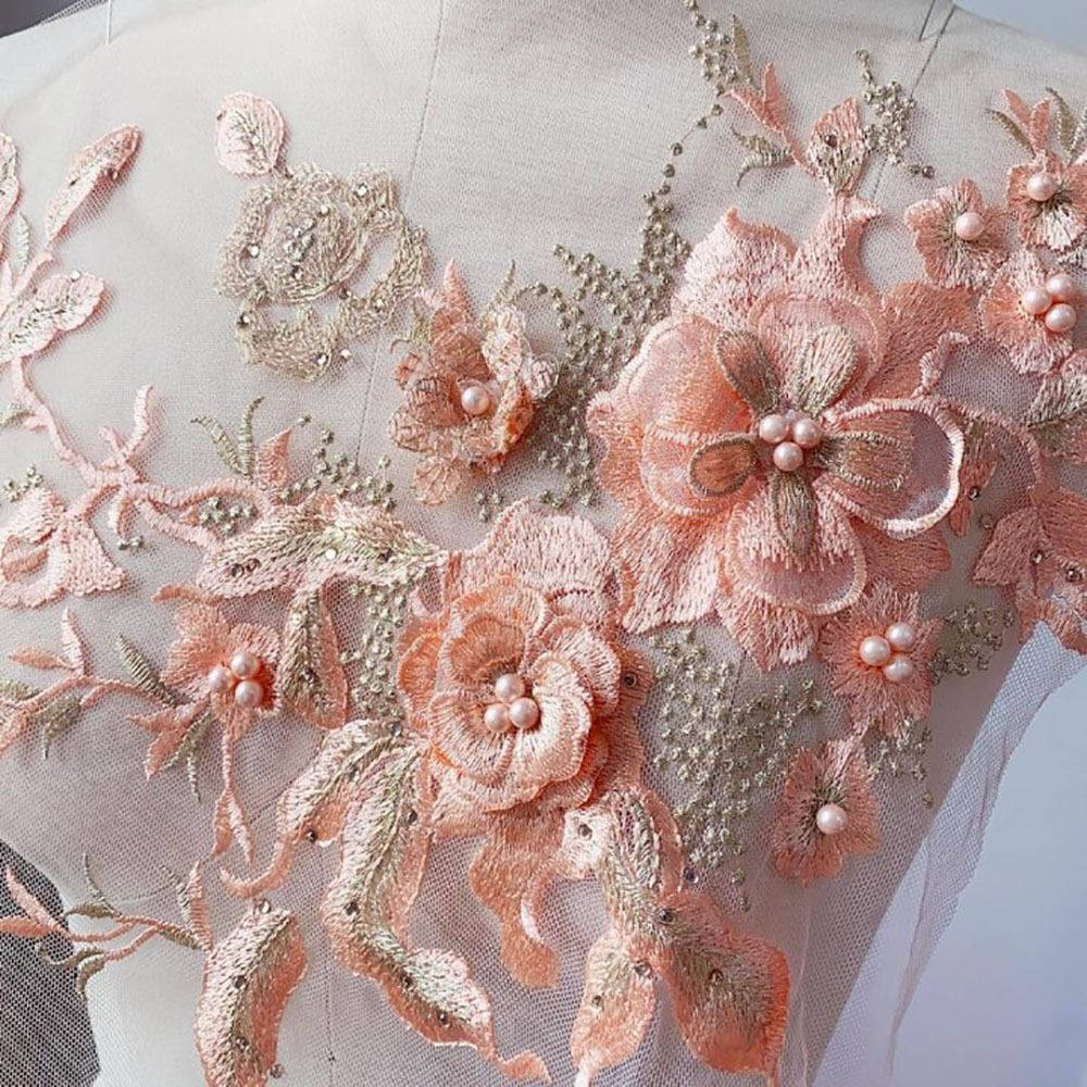 แพทช์ปักเลื่อมสีสันสวยงาม แต่ง - Embroidery Flower Pattern บทวิจารณ์และราคา