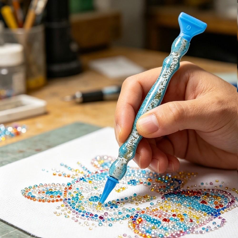 ชุดอุปกรณ์ปากกาเพชร DIY คุณภาพ - Embroidery Kit Starter บทวิจารณ์และราคา