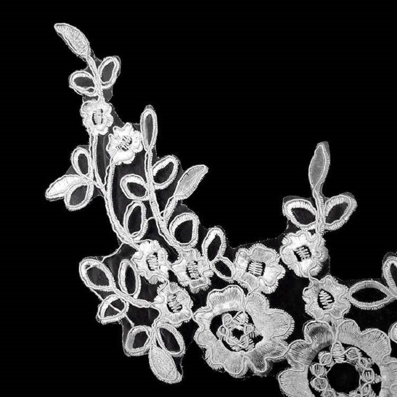 1 คู่เย็บปักถักร้อยบนดอกไม้รูป - Embroidery Flower Pattern บทวิจารณ์และราคา