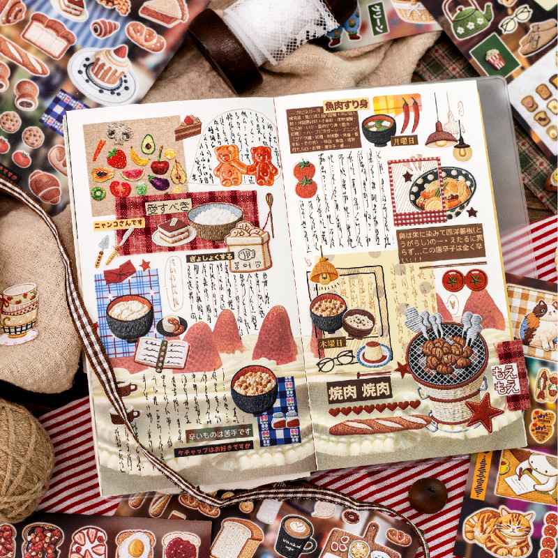 สมุดสติกเกอร์ลายการ์ตูนสไตล์ปั - Embroidery Journal Book บทวิจารณ์และราคา