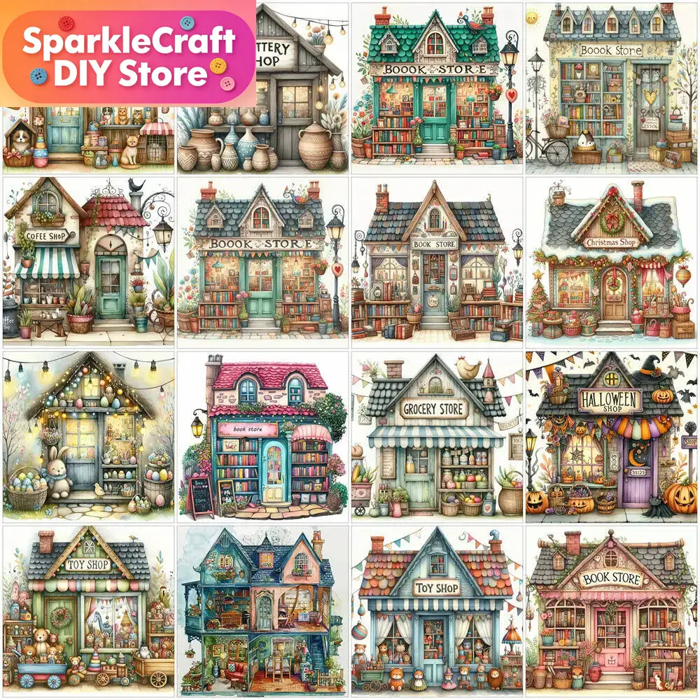 ภาพวาดเพชร 5 มิติ แบบไร้กรอบ 1 - Embroidery House บทวิจารณ์และราคา
