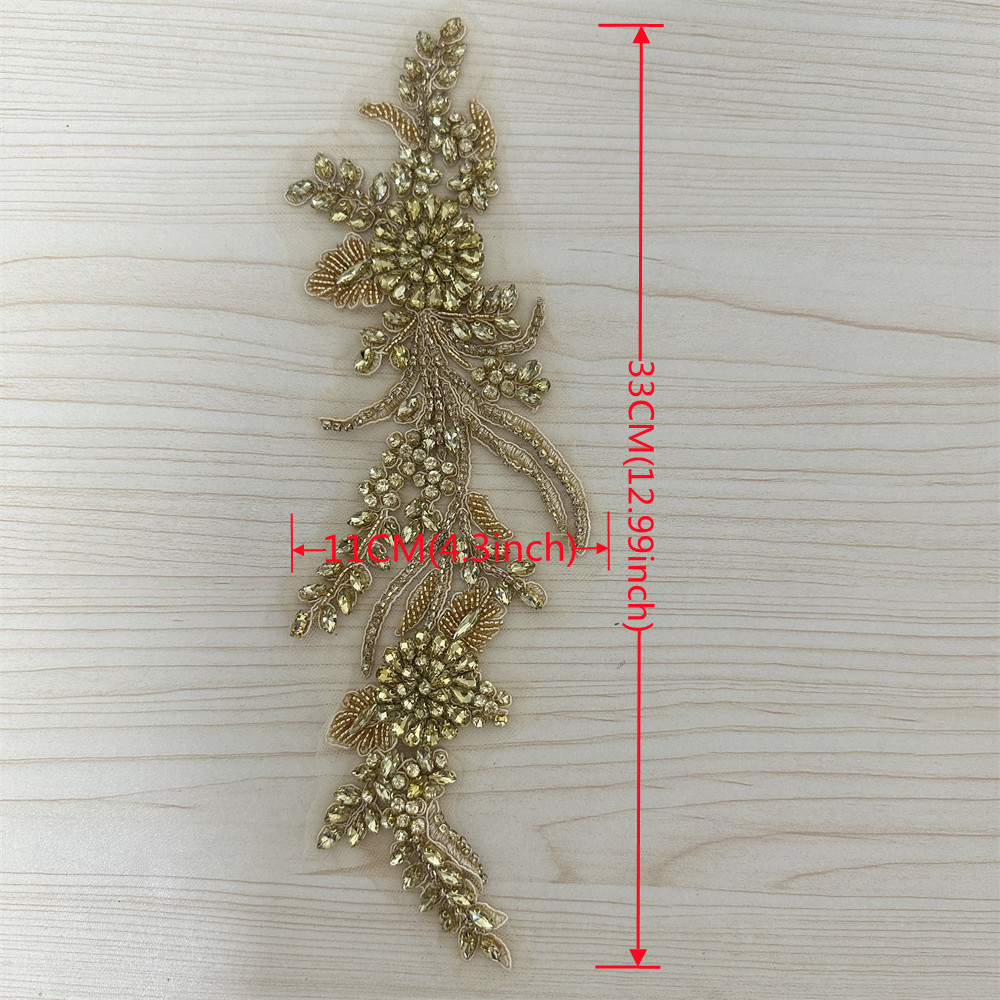 แพทช์ปักคริสตัลประดับเสื้อผ้าท - Embroidery Flower Pattern บทวิจารณ์และราคา