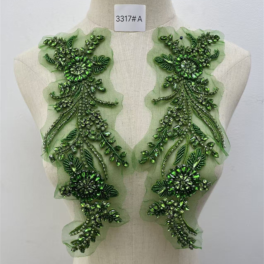 แพทช์ปักคริสตัลประดับเสื้อผ้าท - Embroidery Flower Pattern บทวิจารณ์และราคา