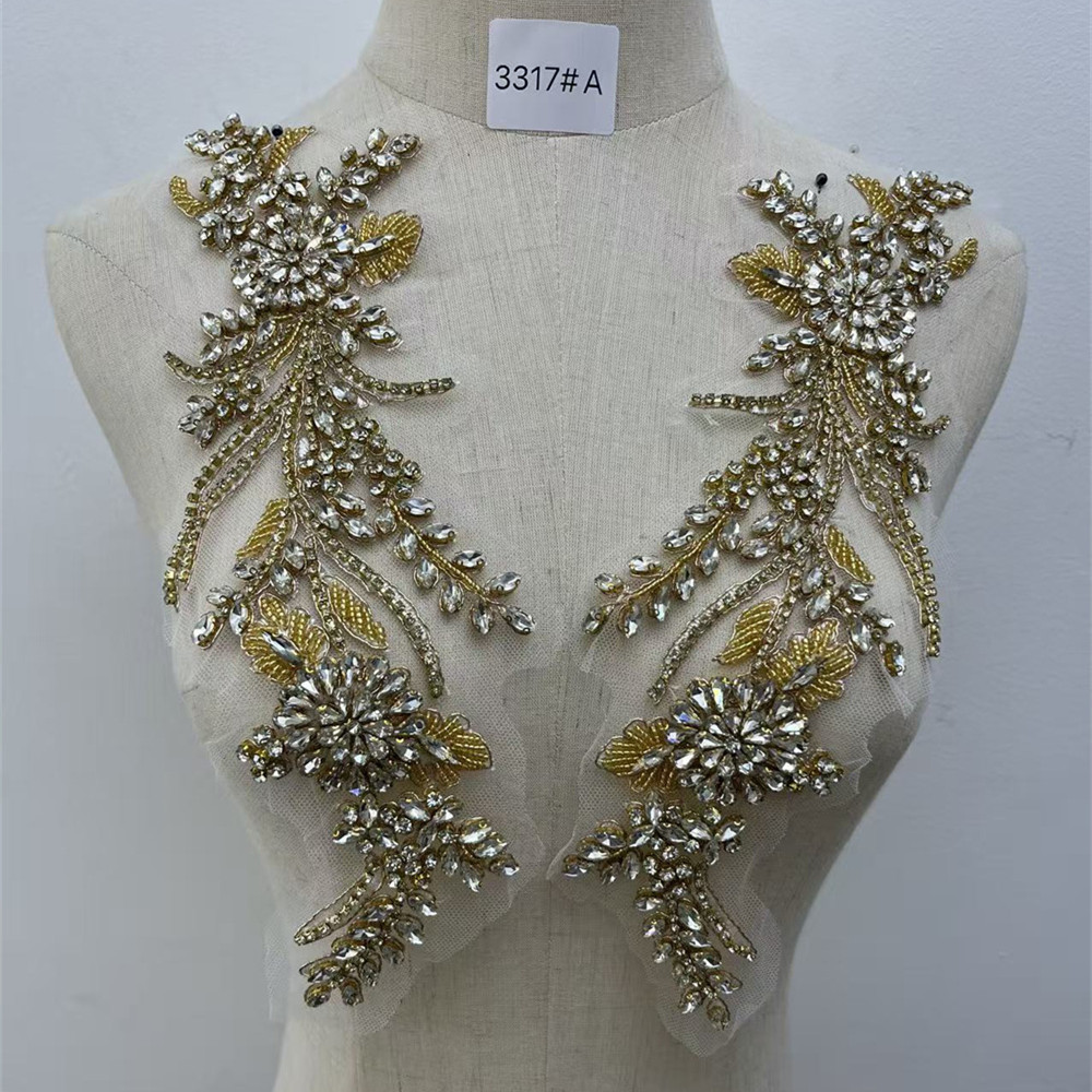 แพทช์ปักคริสตัลประดับเสื้อผ้าท - Embroidery Flower Pattern บทวิจารณ์และราคา