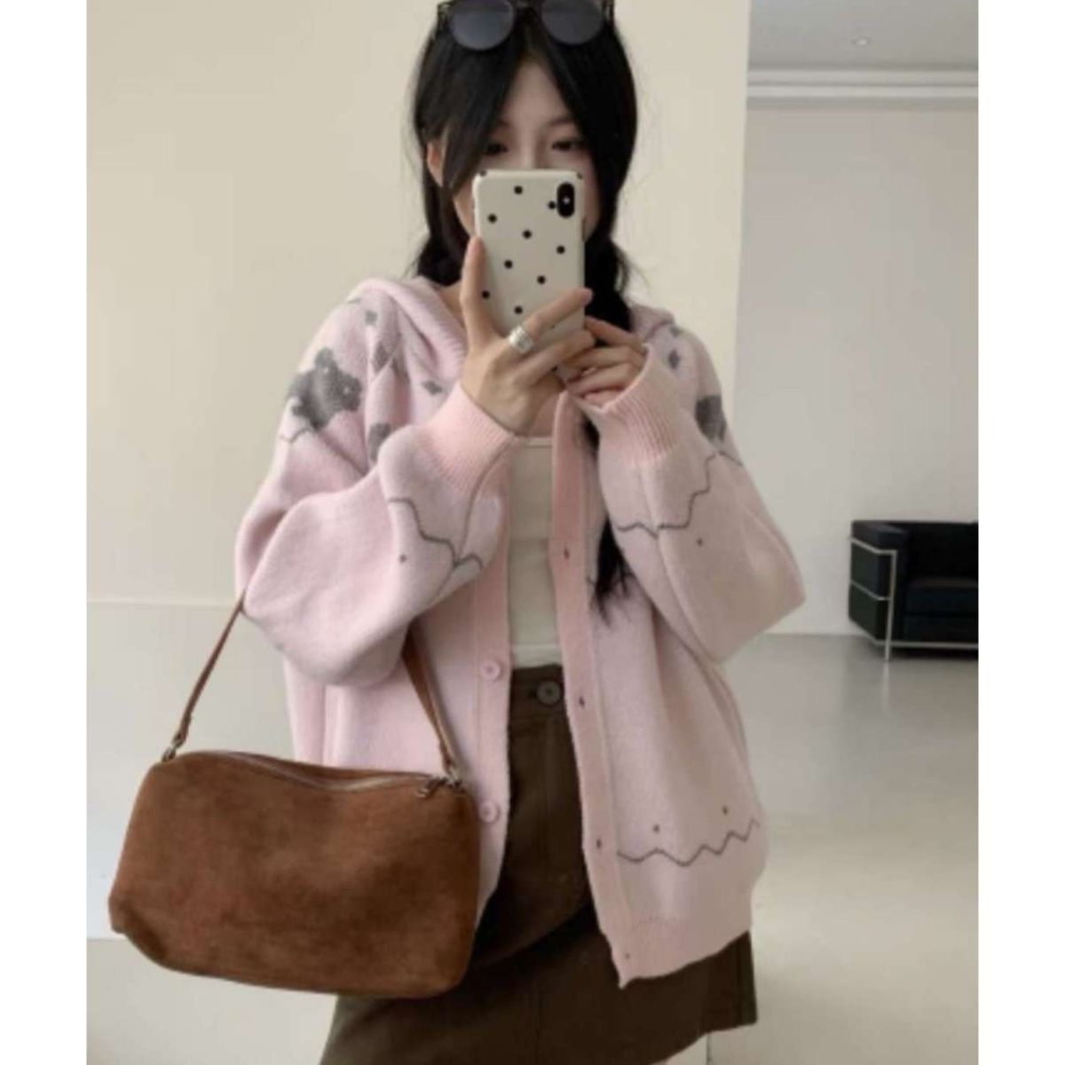 เสื้อฮู้ดปักลายแมวน่ารัก เสื้อ - Embroidery Love บทวิจารณ์และราคา
