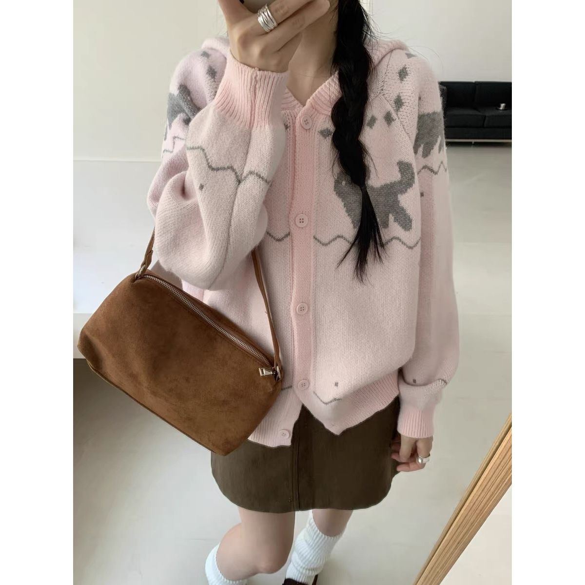 เสื้อฮู้ดปักลายแมวน่ารัก เสื้อ - Embroidery Love บทวิจารณ์และราคา