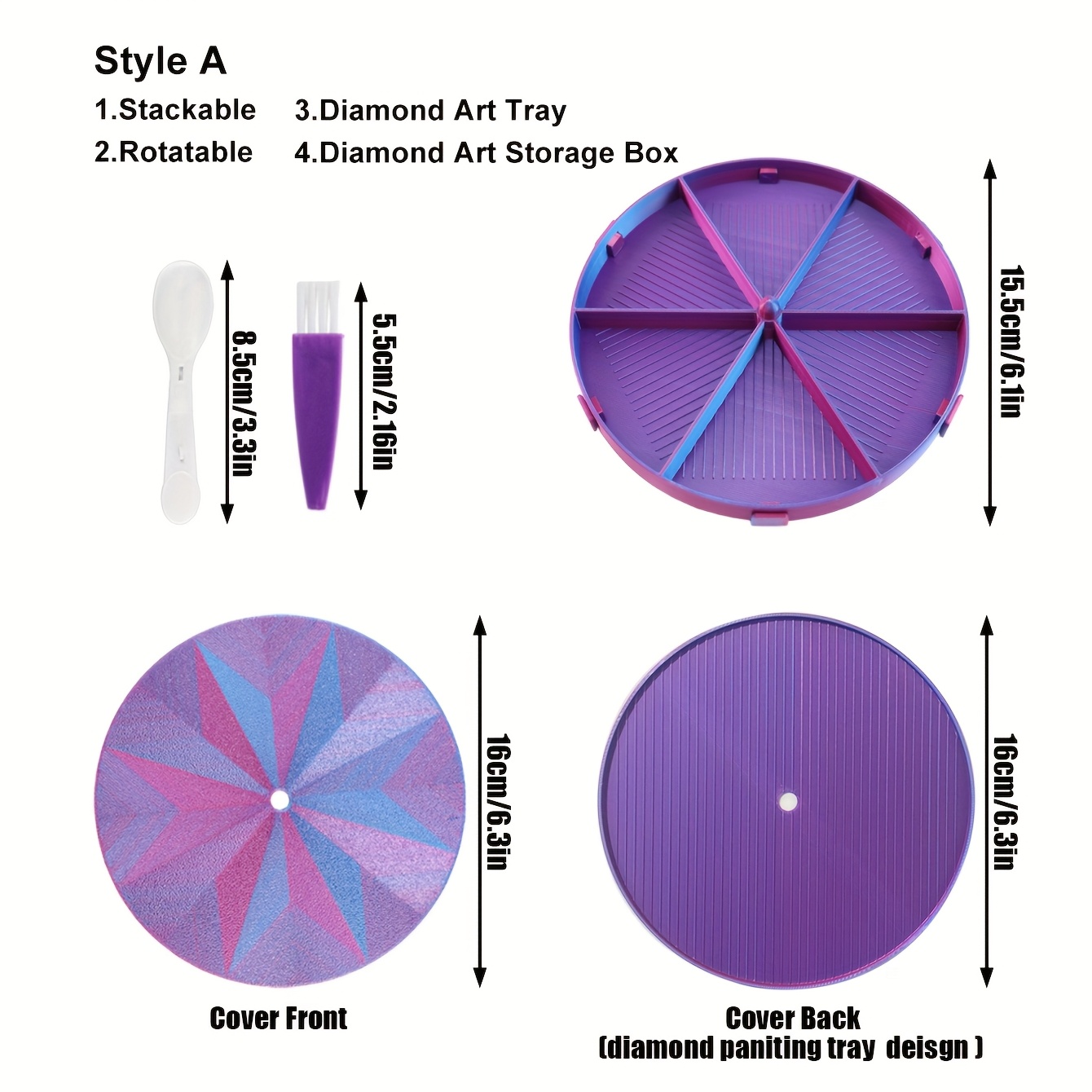 กล่องเก็บถาดเพชรสำหรับงานเพ้นท - Embroidery Kit Starter บทวิจารณ์และราคา