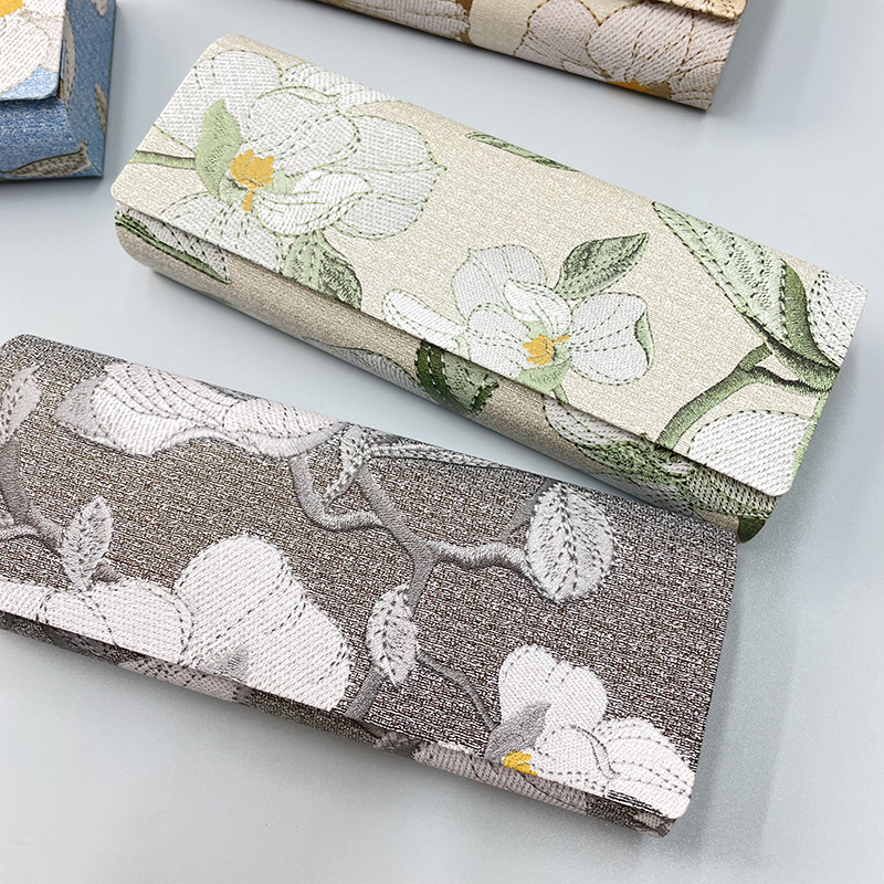 สไตล์จีนเย็บปักถักร้อยกล่องแว่ - Embroidery Viewer บทวิจารณ์และราคา