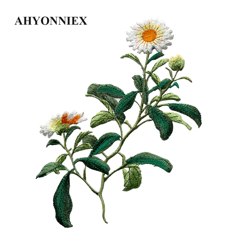 1 ชิ้นเหล็กบนแพทช์เย็บปักถักร้ - Embroidery Flower Pattern บทวิจารณ์และราคา