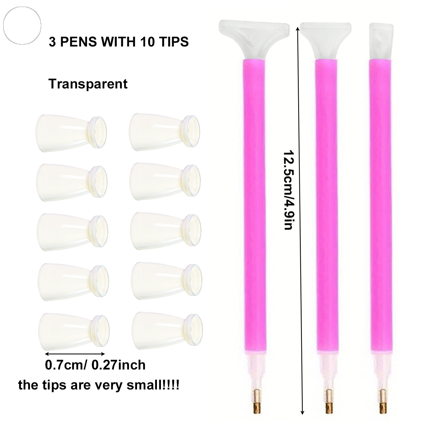 ชุดปากกาเพชร 10 หัวซิลิโคน & 3 - Embroidery Kit Starter บทวิจารณ์และราคา