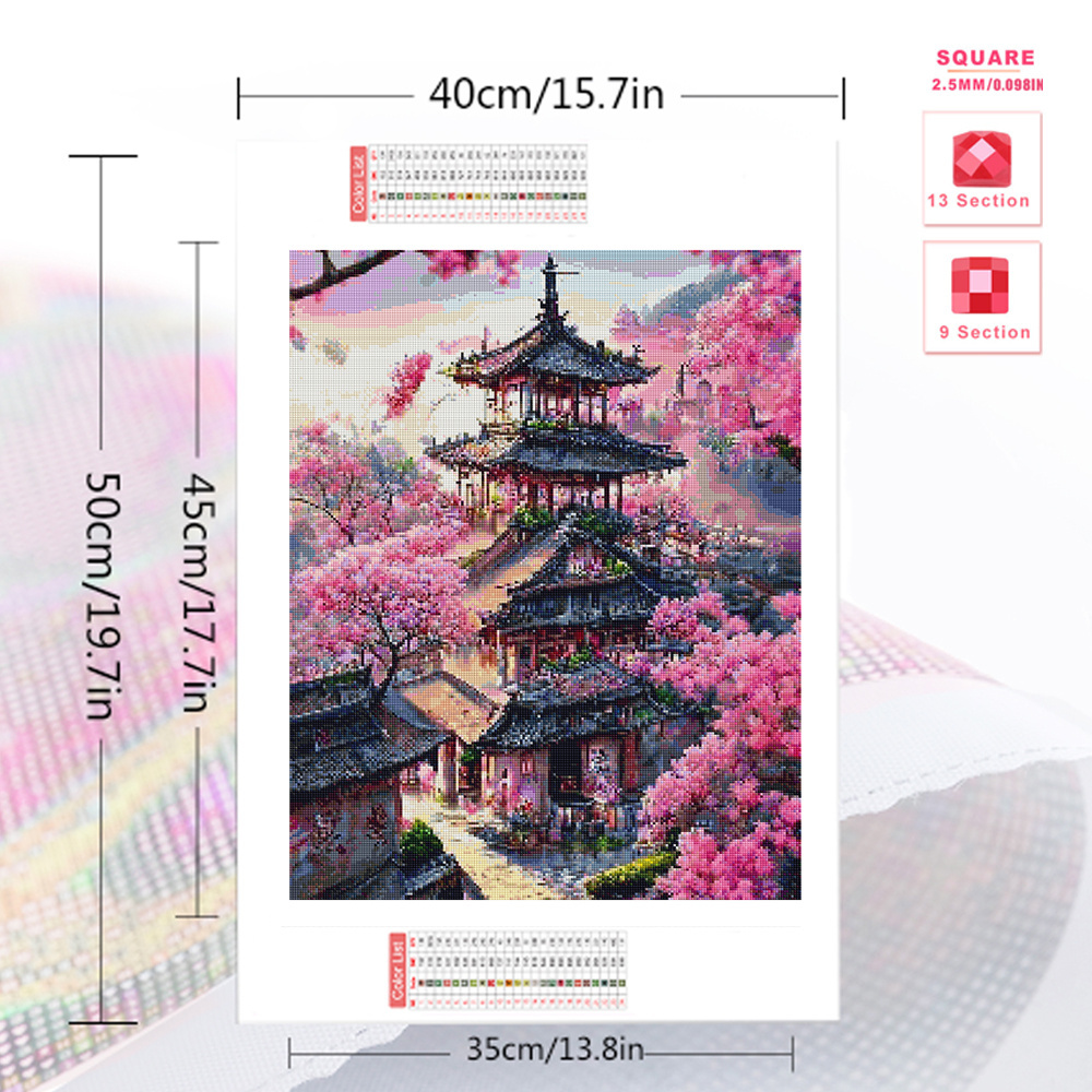 ชุดงานปักครอสติชภาพวาดทิวทัศน์ - Embroidery House บทวิจารณ์และราคา