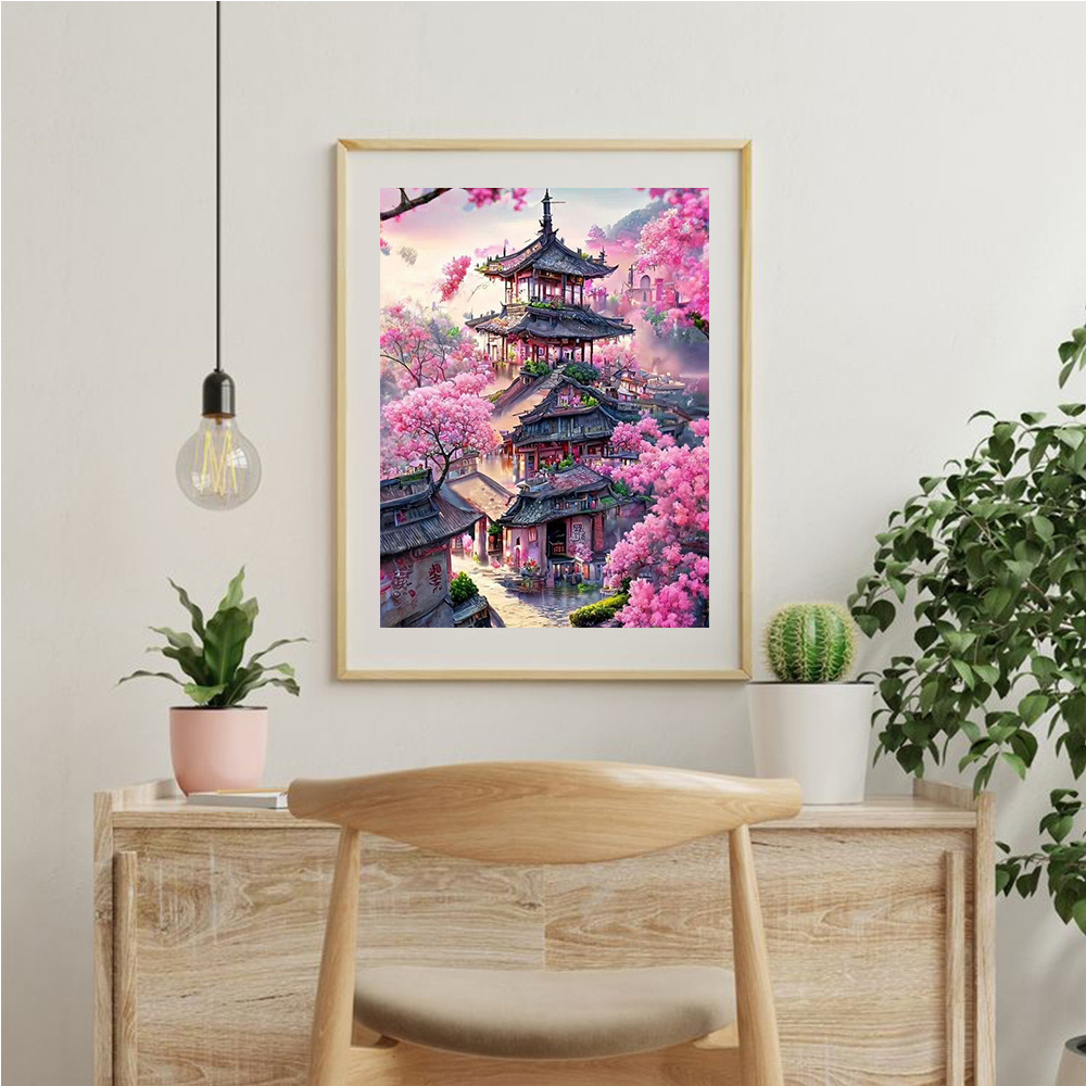 ชุดงานปักครอสติชภาพวาดทิวทัศน์ - Embroidery House บทวิจารณ์และราคา