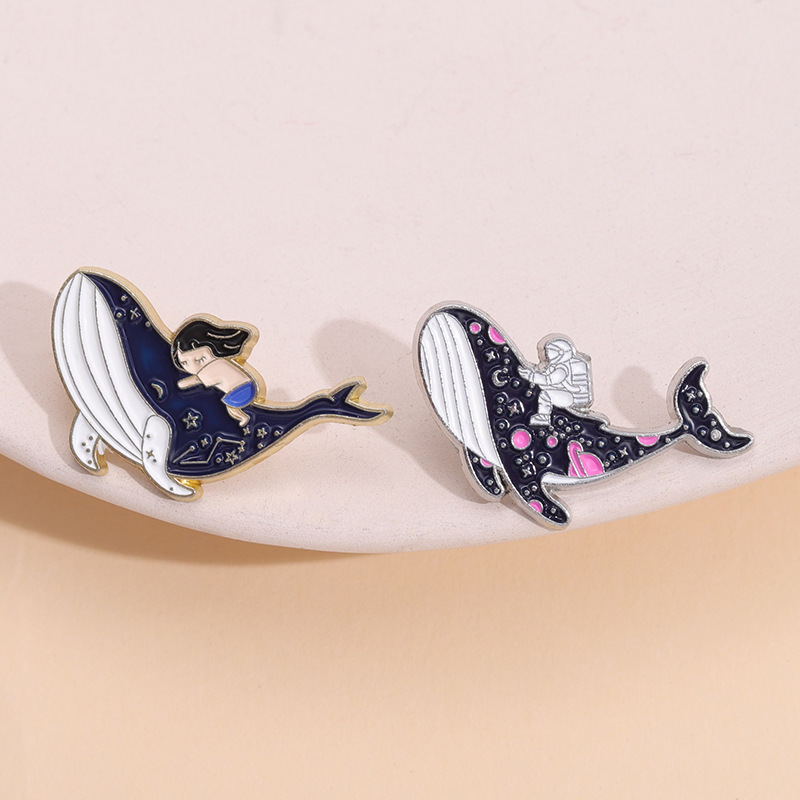 เข็มกลัดเคลือบรูปปลาวาฬทะเลเข็ - Embroidery Whale บทวิจารณ์และราคา
