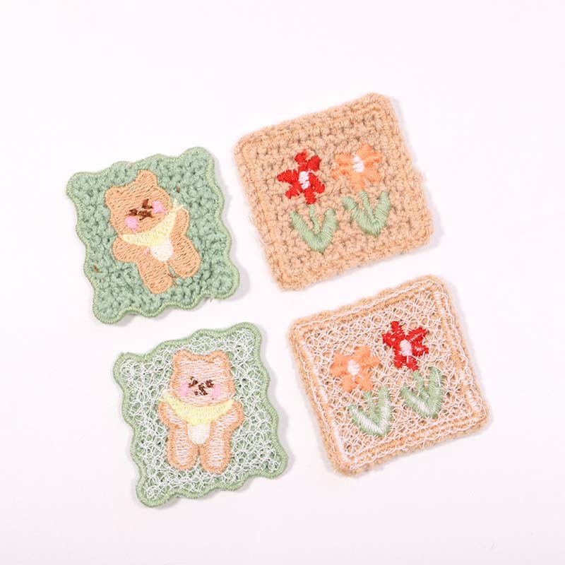 สติ๊กเกอร์ติดเสื้อผ้า 5 ชิ้น ล - Embroidery Flower Pattern บทวิจารณ์และราคา
