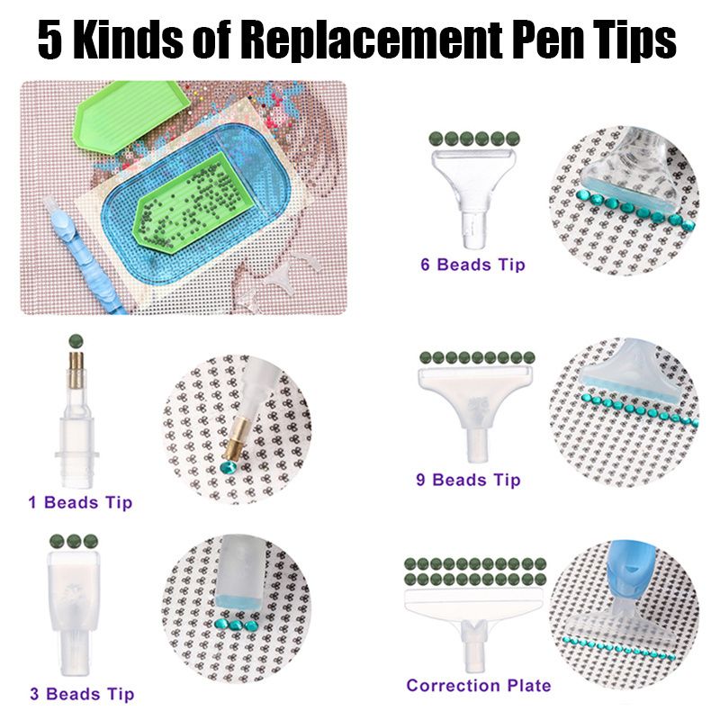 ปากกาเพชรเรซิ่นสีสันสดใส พร้อม - Embroidery Kit Starter บทวิจารณ์และราคา